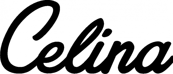 Celina - Schriftzug aus Eichenholz