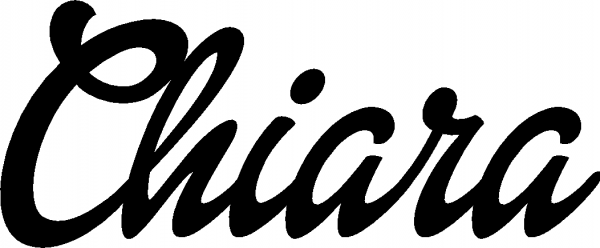 Chiara - Schriftzug aus Eichenholz
