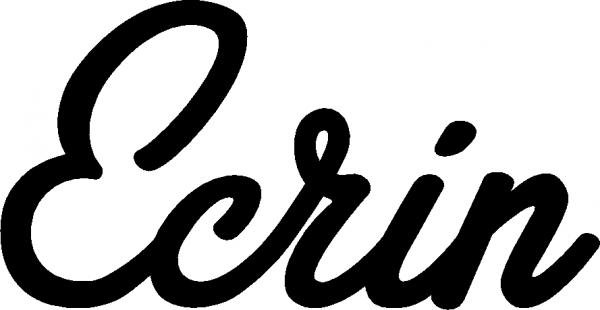 Ecrin - Schriftzug aus Eichenholz