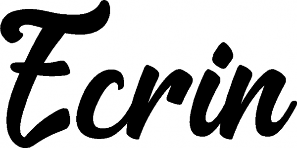 Ecrin - Schriftzug aus Eichenholz