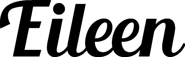 Eileen - Schriftzug aus Eichenholz