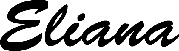Eliana - Schriftzug aus Eichenholz