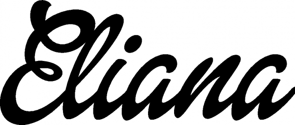 Eliana - Schriftzug aus Eichenholz