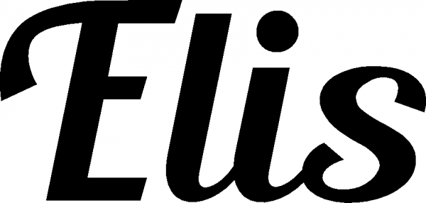 Elis - Schriftzug aus Eichenholz