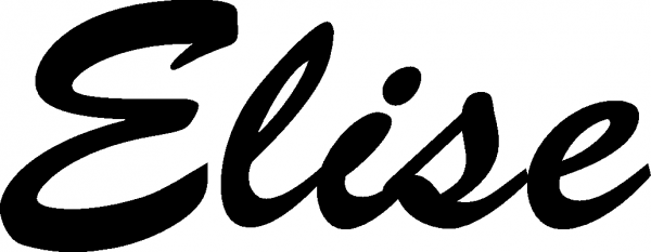 Elise - Schriftzug aus Eichenholz