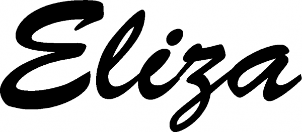 Eliza - Schriftzug aus Eichenholz