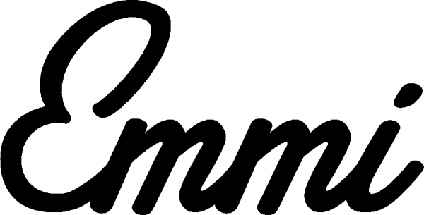 Emmi - Schriftzug aus Eichenholz