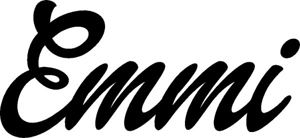 Emmi - Schriftzug aus Eichenholz