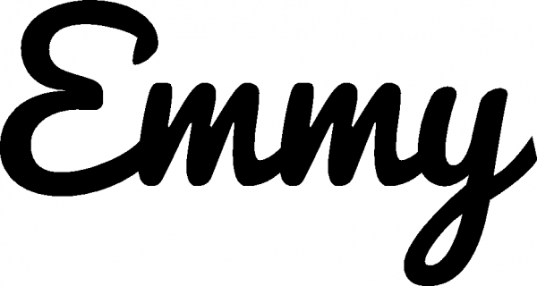 Emmy - Schriftzug aus Eichenholz