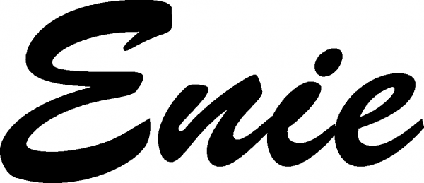 Enie - Schriftzug aus Eichenholz