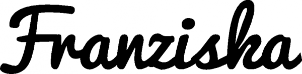 Franziska - Schriftzug aus Eichenholz