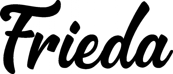 Frieda - Schriftzug aus Eichenholz