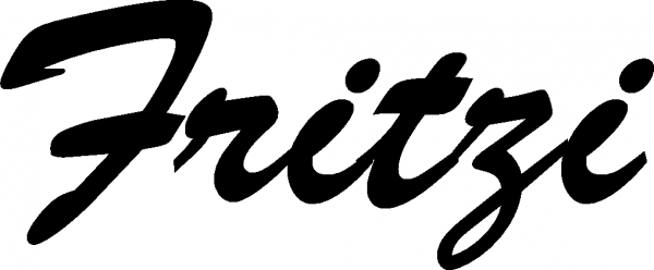 Fritzi - Schriftzug aus Eichenholz