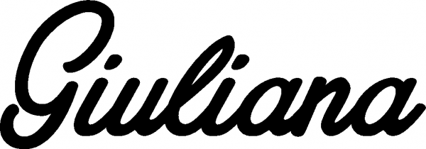 Giuliana - Schriftzug aus Eichenholz