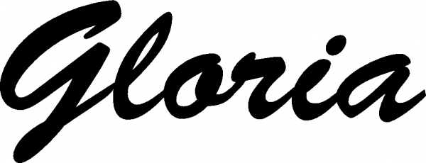 Gloria - Schriftzug aus Eichenholz