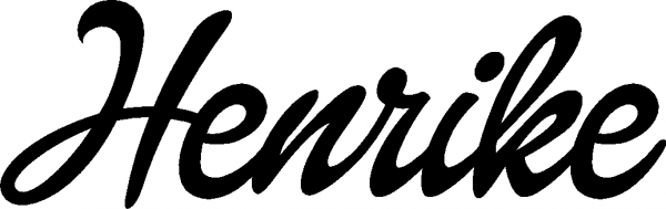 Henrike - Schriftzug aus Eichenholz