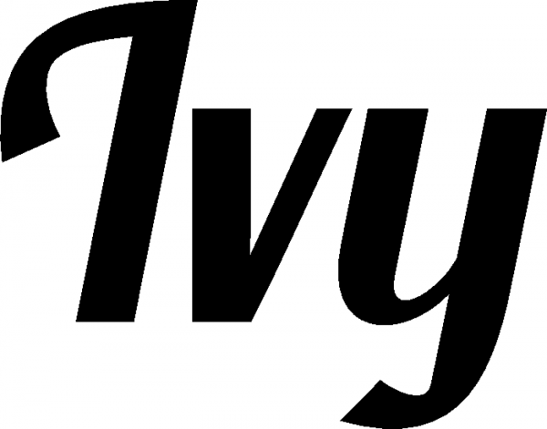 Ivy - Schriftzug aus Eichenholz