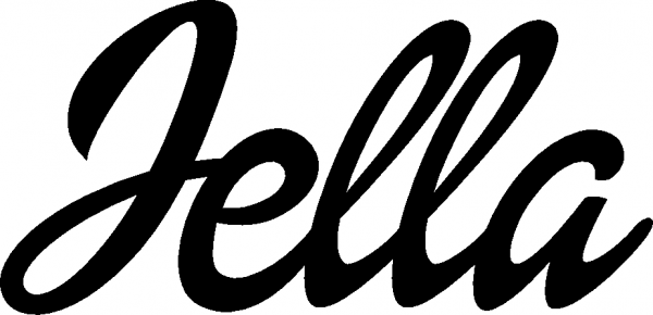 Jella - Schriftzug aus Eichenholz