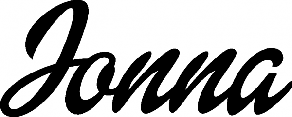 Jonna - Schriftzug aus Eichenholz