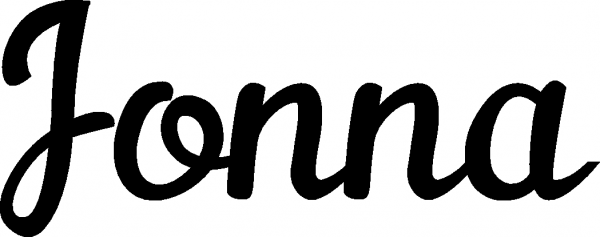 Jonna - Schriftzug aus Eichenholz