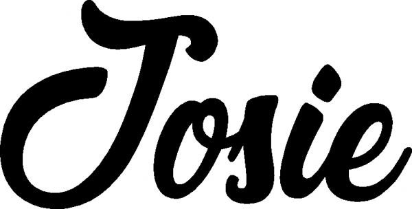 Josie - Schriftzug aus Eichenholz