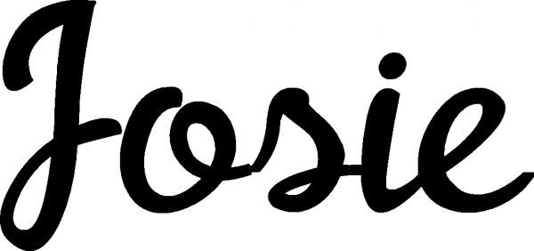 Josie - Schriftzug aus Eichenholz