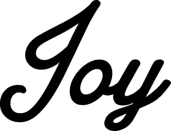 Joy - Schriftzug aus Eichenholz