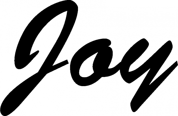 Joy - Schriftzug aus Eichenholz