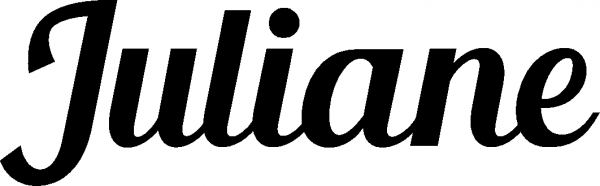 Juliane - Schriftzug aus Eichenholz