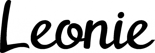 Leonie - Schriftzug aus Eichenholz