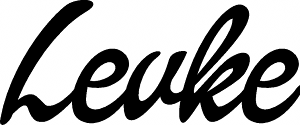Levke - Schriftzug aus Eichenholz