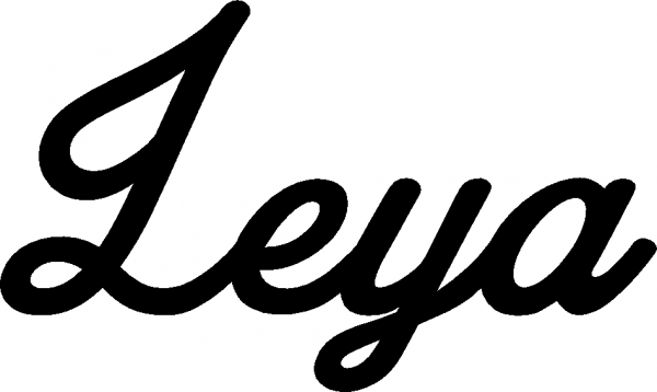 Leya - Schriftzug aus Eichenholz
