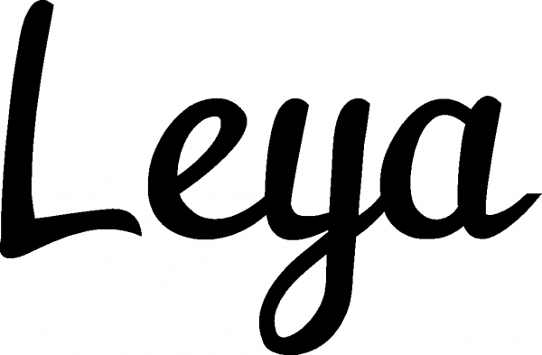 Leya - Schriftzug aus Eichenholz