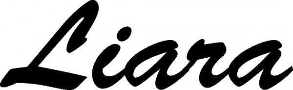 Liara - Schriftzug aus Eichenholz