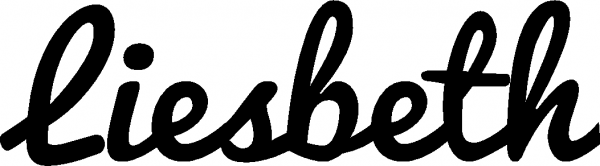 Liesbeth - Schriftzug aus Eichenholz