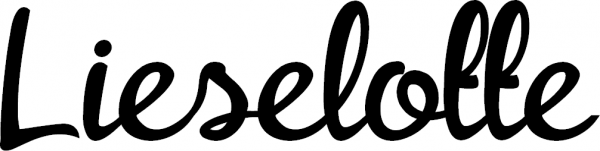 Lieselotte - Schriftzug aus Eichenholz