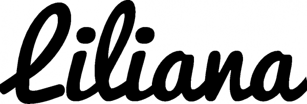 Liliana - Schriftzug aus Eichenholz