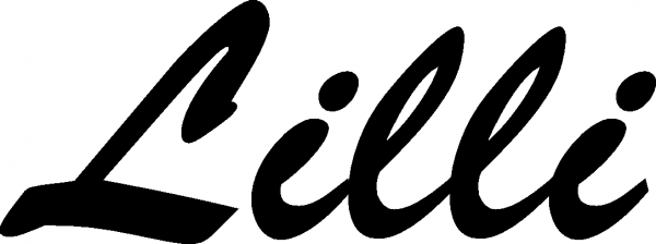 Lilli - Schriftzug aus Eichenholz