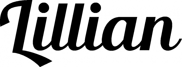 Lillian - Schriftzug aus Eichenholz
