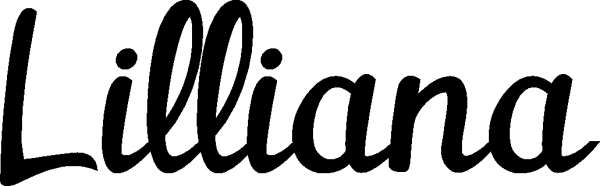 Lilliana - Schriftzug aus Eichenholz