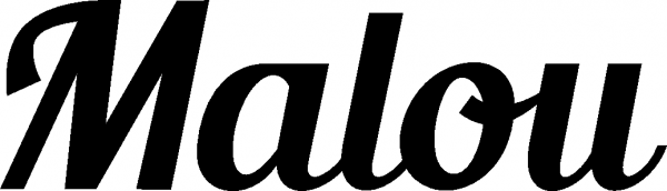 Malou - Schriftzug aus Eichenholz