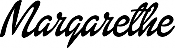 Margarethe - Schriftzug aus Eichenholz