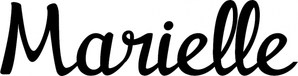 Marielle - Schriftzug aus Eichenholz