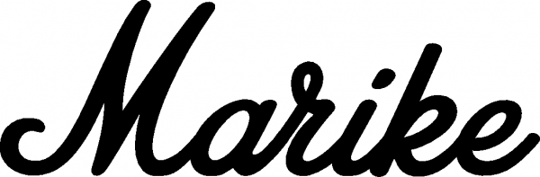 Marike - Schriftzug aus Eichenholz