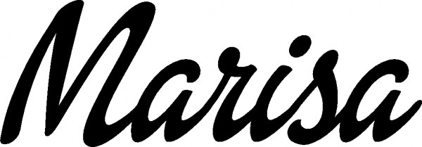 Marisa - Schriftzug aus Eichenholz