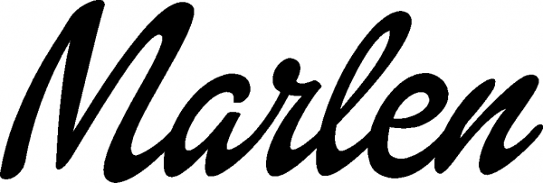 Marlen - Schriftzug aus Eichenholz