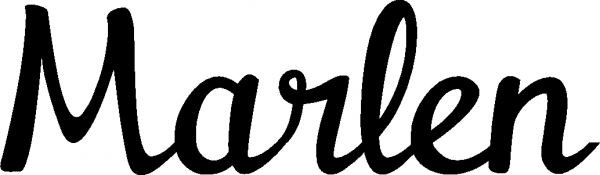 Marlen - Schriftzug aus Eichenholz