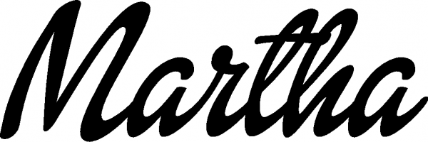 Martha - Schriftzug aus Eichenholz