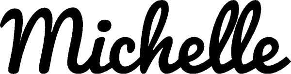 Michelle - Schriftzug aus Eichenholz