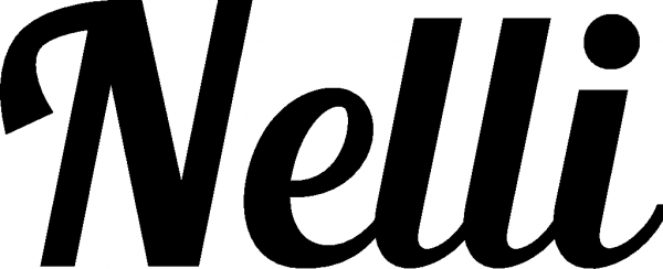 Nelli - Schriftzug aus Eichenholz